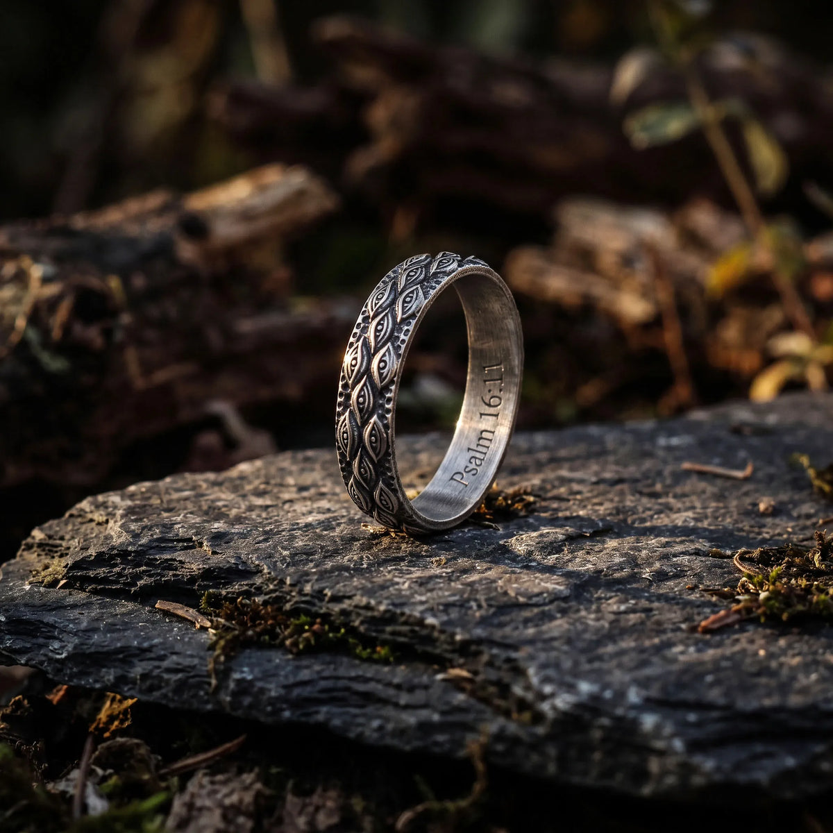 925 Sterling Silver All-Seeing Eye Band Ring, Vintage Ornate Ring, Personalized Faith Jewelry
