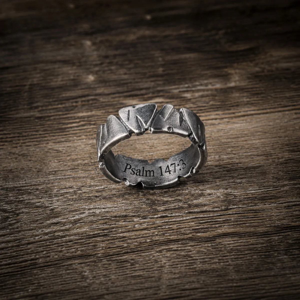 925 Sterling Silver Bible Verse Ring, Personalized Engraved Ring, Christian Gift Ring, Handmade Silver Band Ring