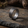 925 Sterling Silver Parallel Grooves Band Ring, Bible Verse Ring, Custom Inner Engraved, Christian Faith Jewelry