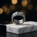 925 Sterling Silver Bible Verse Ring, Custom Inner Engraving, Christian Gift