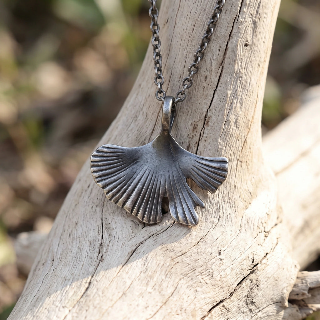 925 Sterling Silver Ginkgo Leaf Pendant Delivering Organic Grace And Timeless Charm