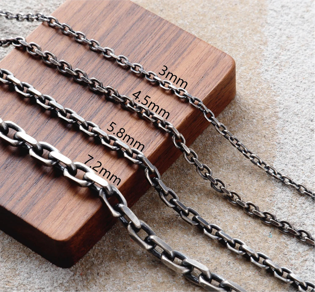 925 Sterling Silver Cable Chain Anklet | Unisex Summer Vacation Gift