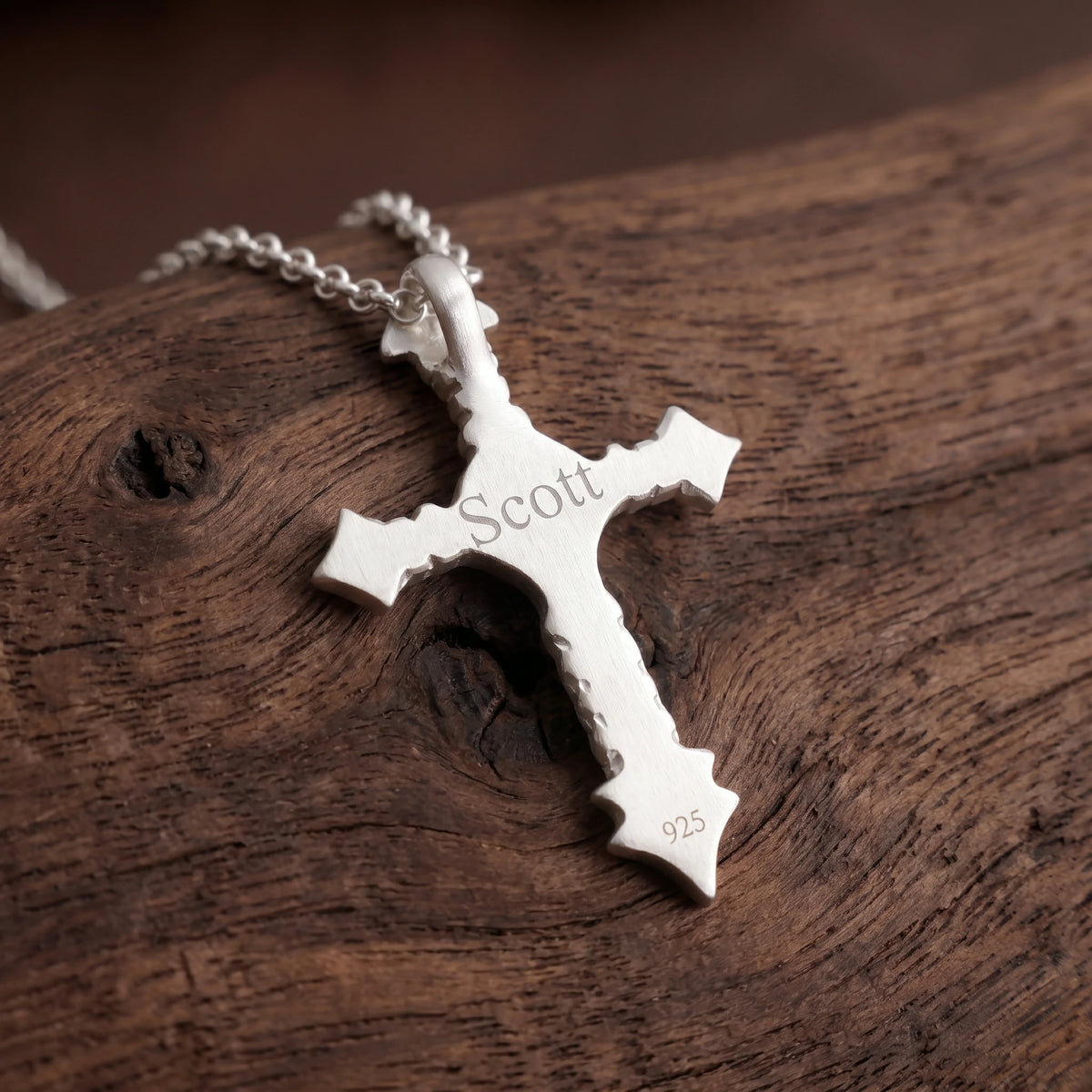 925 Sterling Silver Engravable Skull Cross Pendant Guarding Your Faith In Divine Light