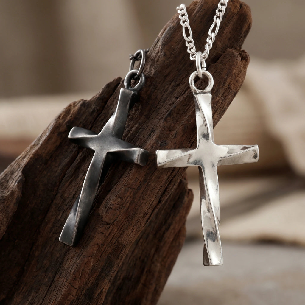 925 Sterling Silver Infinite Mobius Holy Cross Durable Faith Pendant Necklace
