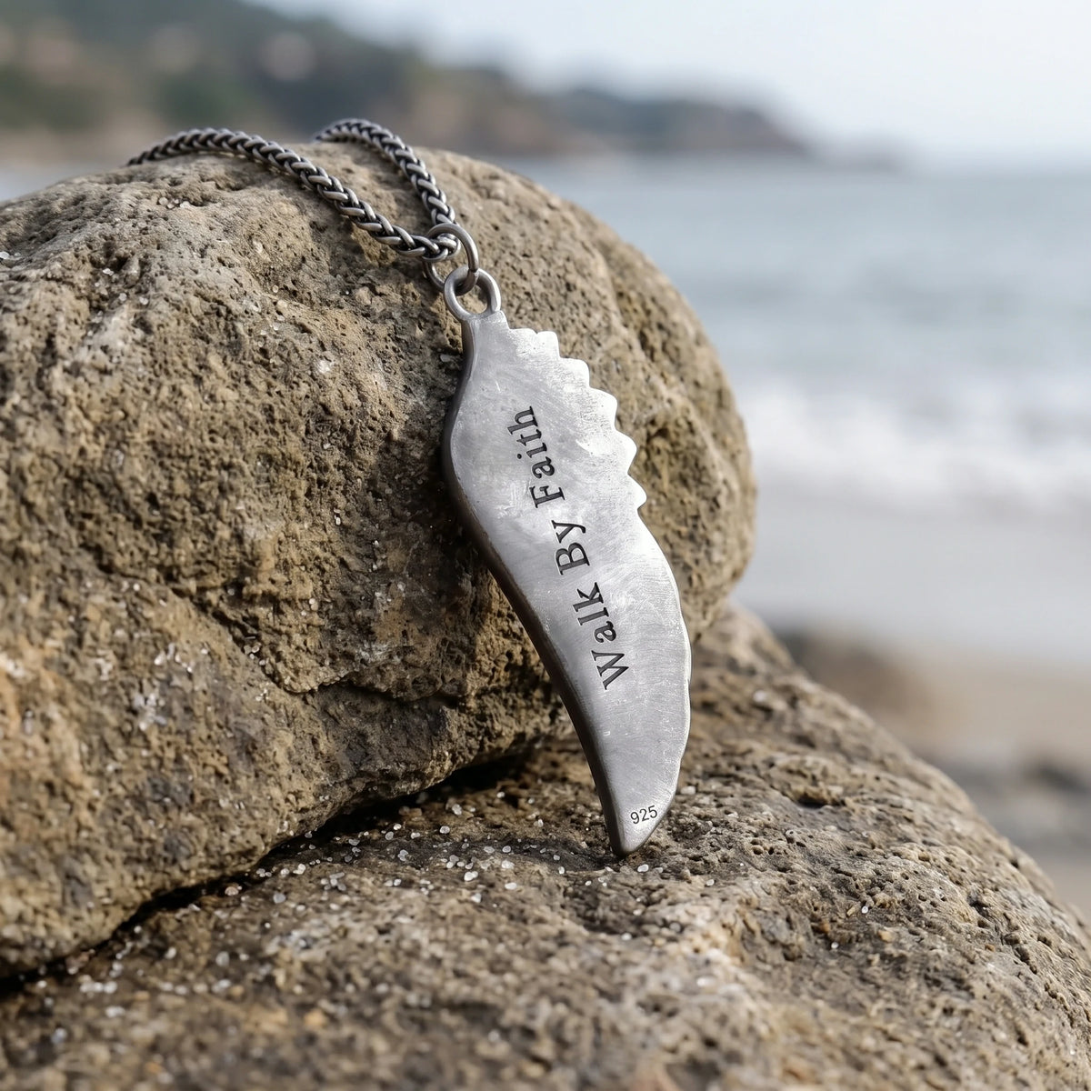 Custom 925 Sterling Silver Angel Wing Pendant Bringing Guardian Protection And Freedom