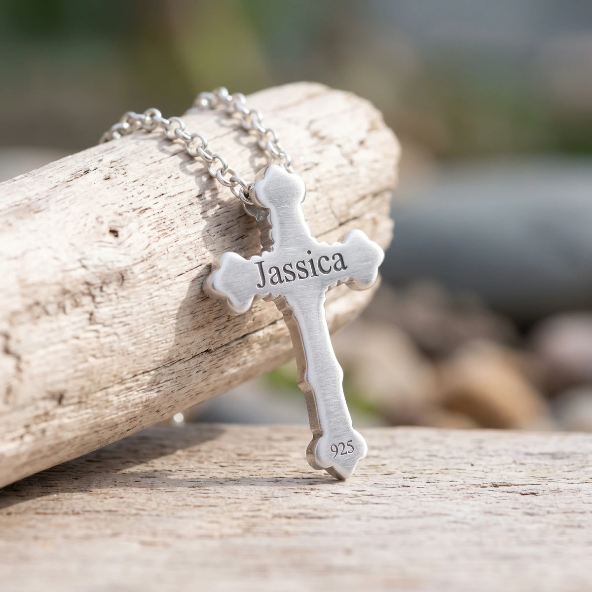 Custom 925 Sterling Silver Baroque Cross Pendant Enfolding Your Soul In Heavenly Grace