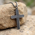 925 Sterling Silver Sunburst Cross Durable Custom Engravable Pendant Necklace