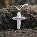 925 Sterling Silver Radiant Starburst Cross Pendant for Divine Light and Holy Grace