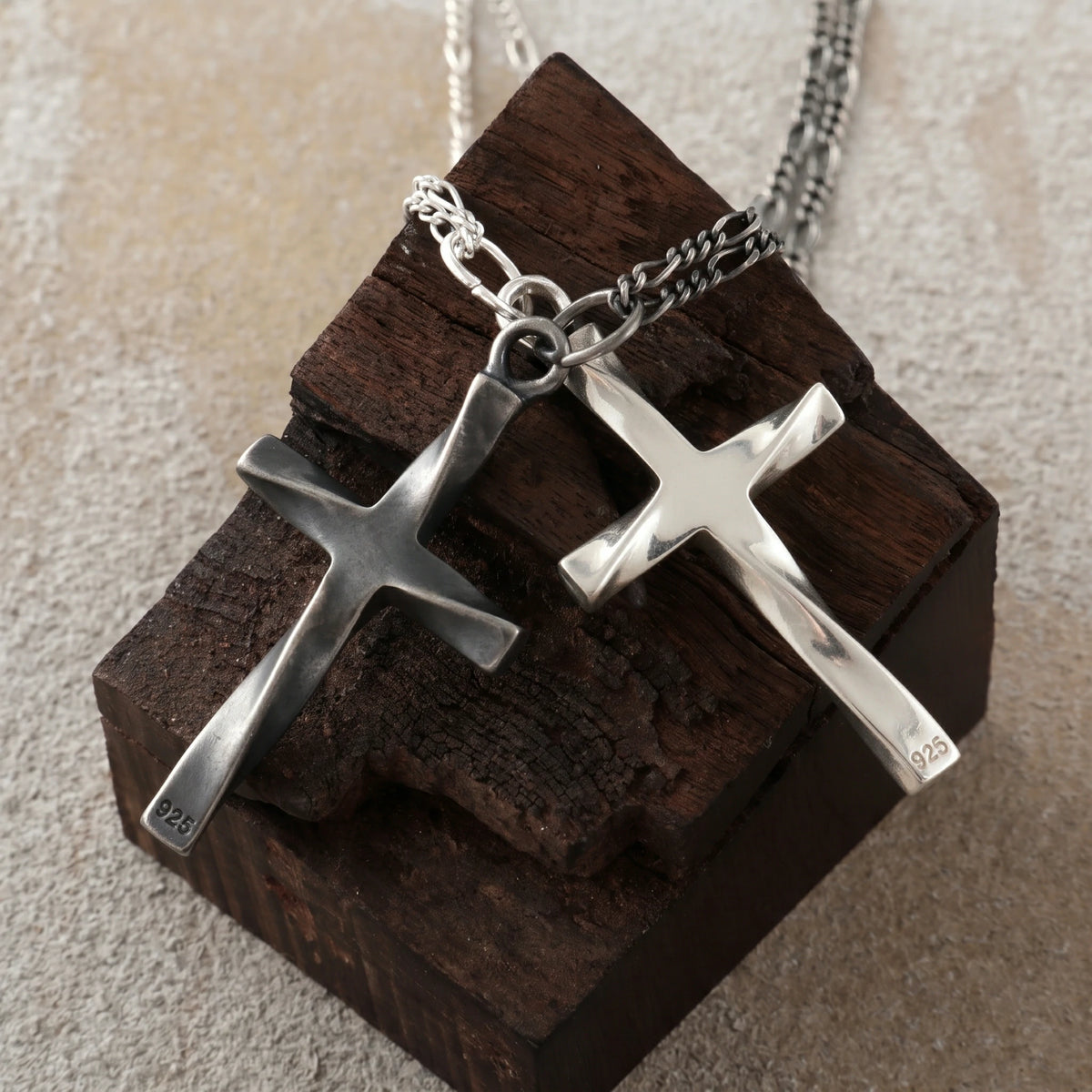 925 Sterling Silver Infinite Mobius Holy Cross Durable Faith Pendant Necklace