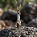Personalized 925 Sterling Silver Spike Blade Pendant Long Lasting Necklace