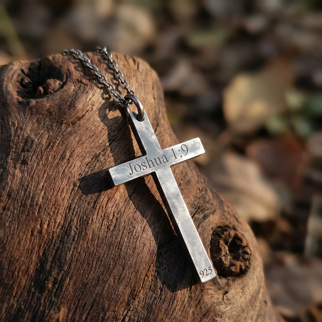 Eternal Light Sunburst Cross Pendant, 925 Sterling Silver Devotional Protection Amulet