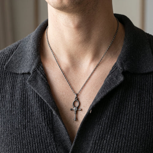 925 Sterling Silver Ankh Key Of Life Cross Pendant Sacred Symbol Of Eternal Divine Breath