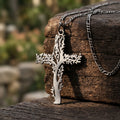 925 Sterling Silver Tree of Life Cross Pendant Offering Renewal and Eternal Life