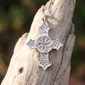 Custom 925 Sterling Silver Celtic Cross Pendant Enclosing Your Heart In Eternal Holy Light