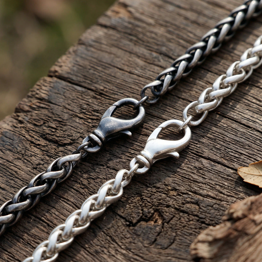 Classic Chopin Chain Bracelet, Solid 925 Sterling Silver Minimalist Wristband
