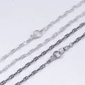 Mens 925 Sterling Silver Mariner Chain Necklace with Easy Clasp, 3mm-5mm