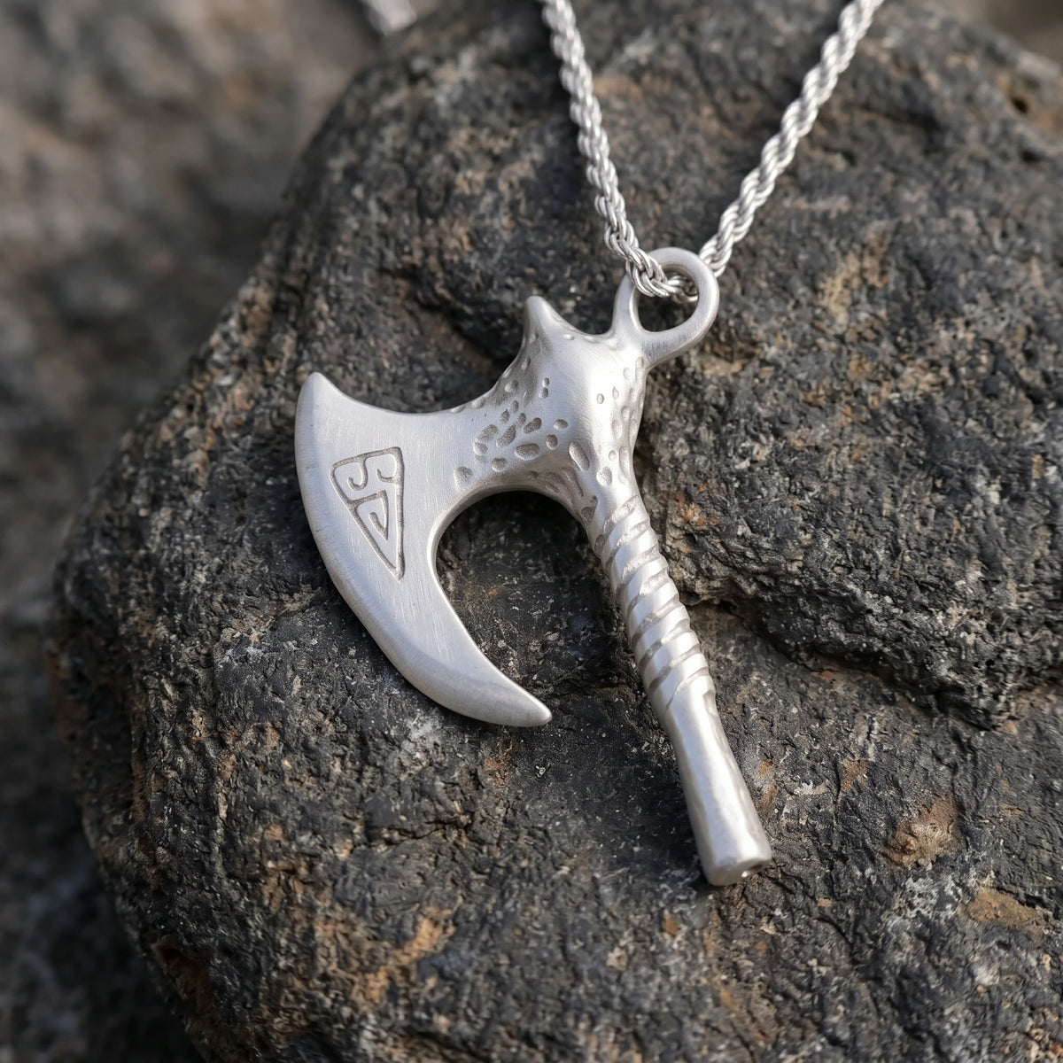 925 Sterling Silver Forged Viking Axe Pendant Delivering Rugged Edge And Fearless Power