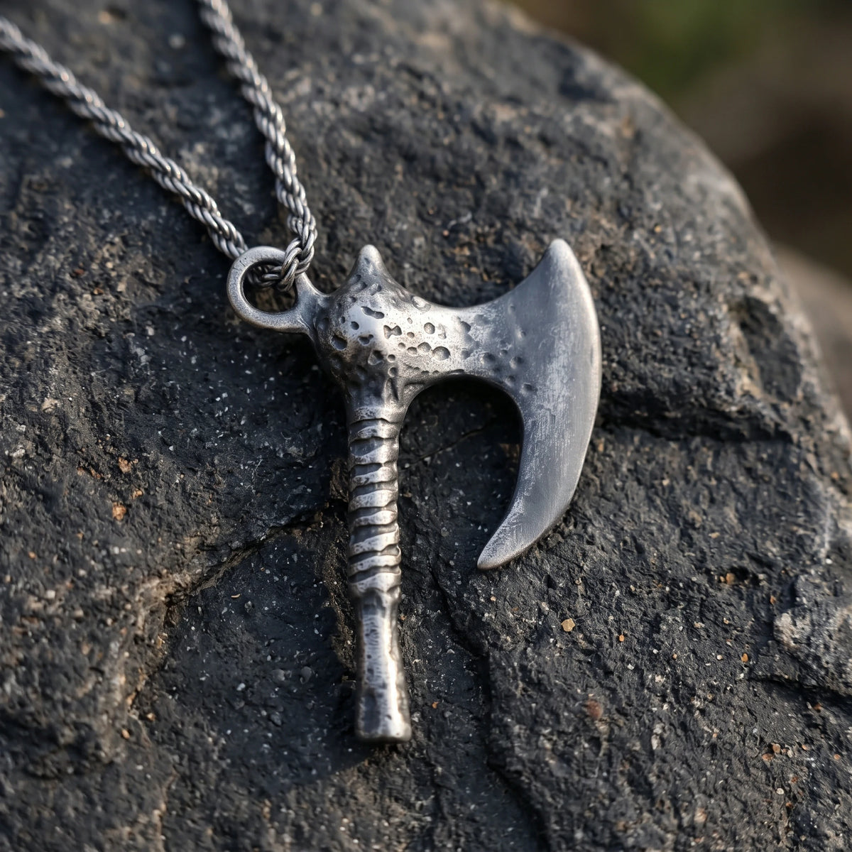 925 Sterling Silver Forged Viking Axe Pendant Delivering Rugged Edge And Fearless Power