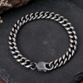 925 Sterling Silver Engravable Curb Link Bracelet Delivering Bold Masculine Power