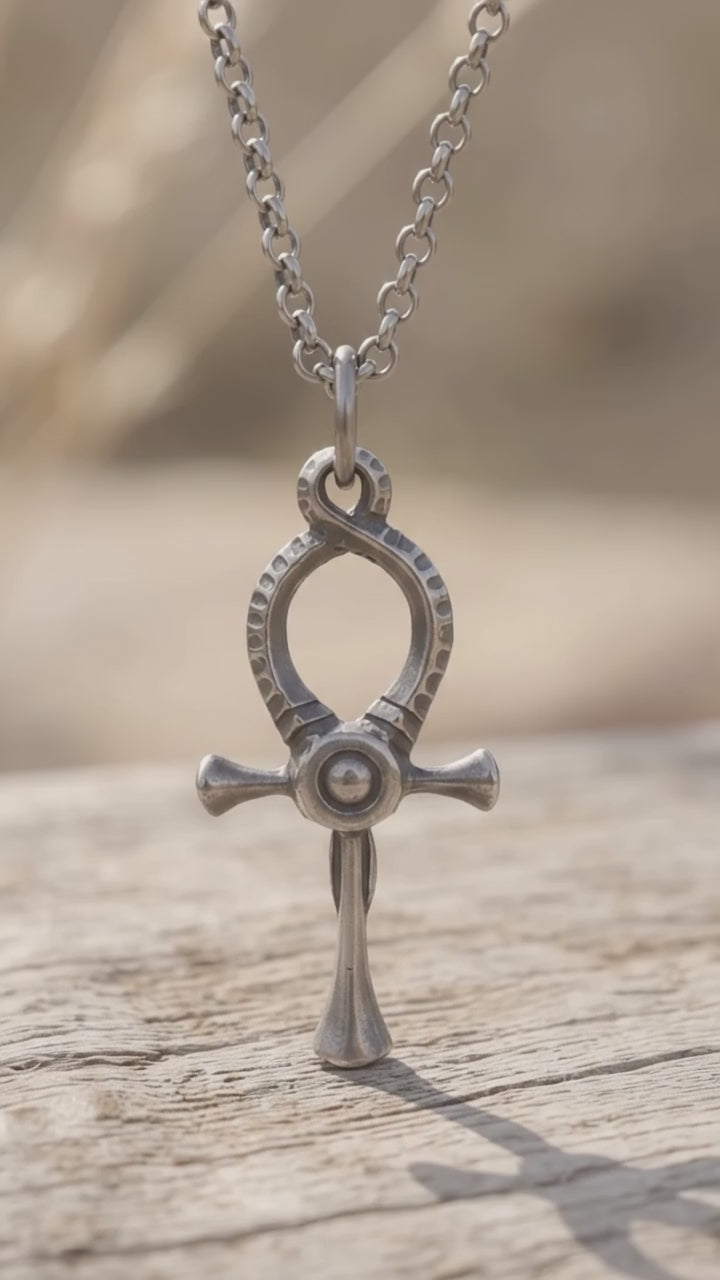 925 Sterling Silver Ankh Key Of Life Cross Pendant Sacred Symbol Of Eternal Divine Breath