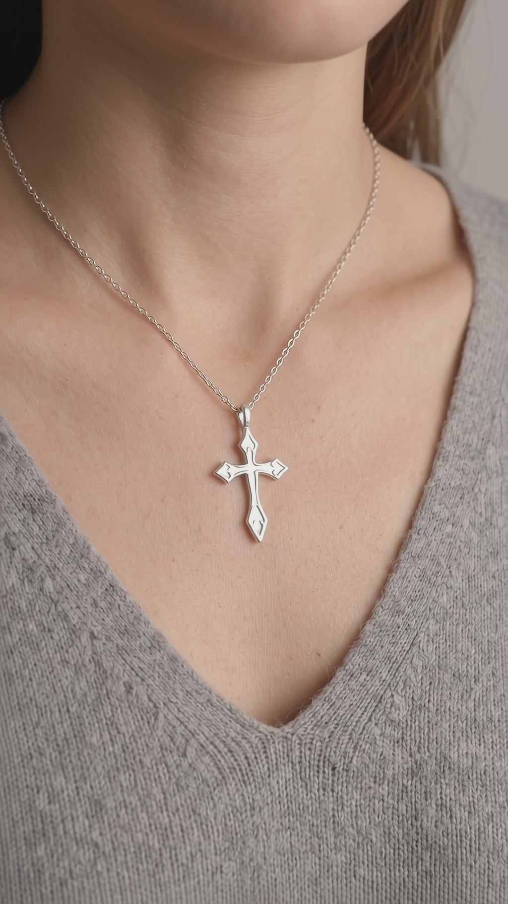 Custom 925 Sterling Silver Spearhead Cross Pendant Shielding Your Soul In Holy Faith
