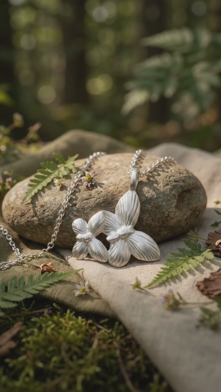 925 Sterling Silver Butterfly Pendant Necklace, Double Butterfly Jewelry, Nature Inspired Gift