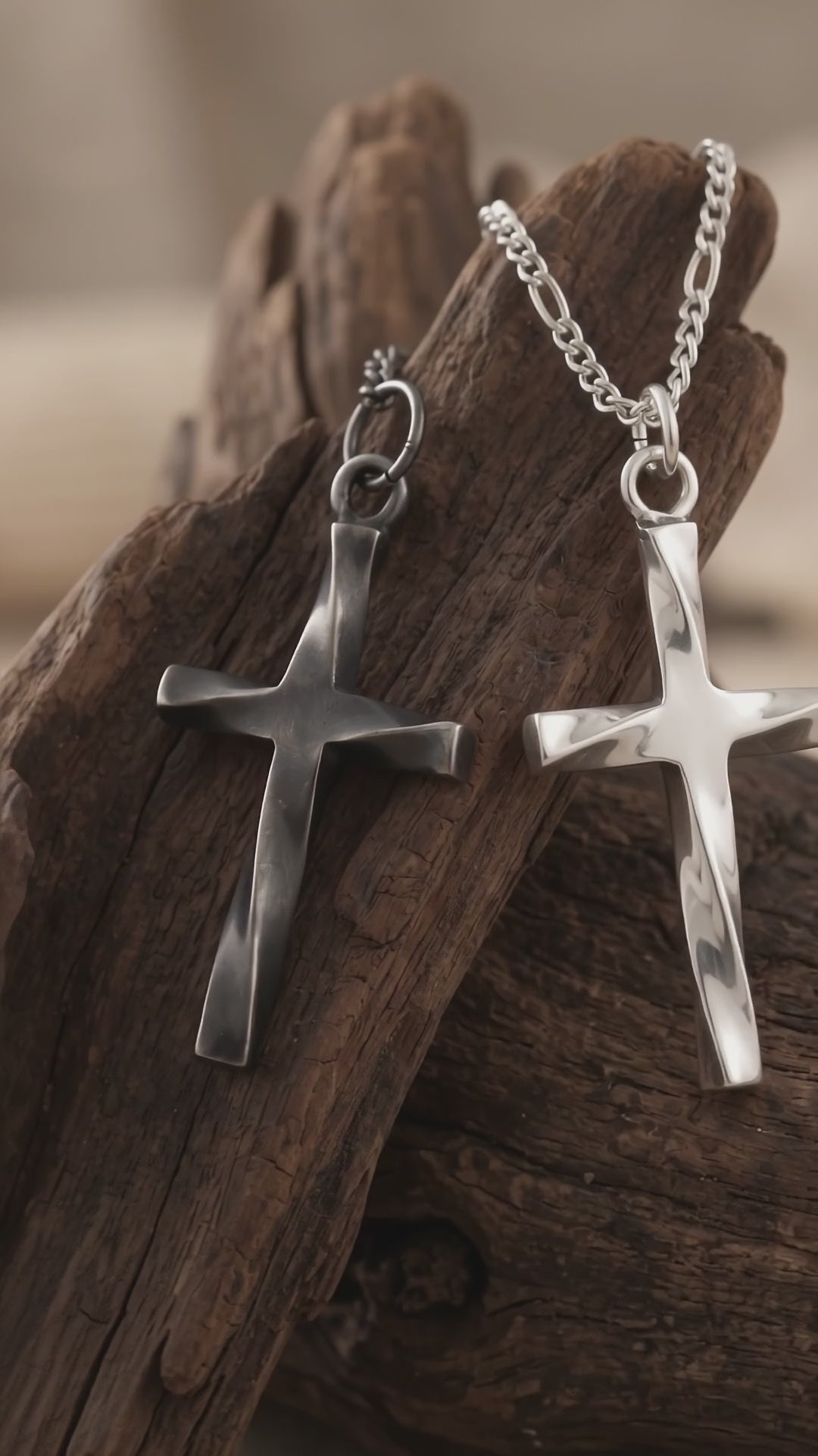 925 Sterling Silver Infinite Mobius Holy Cross Durable Faith Pendant Necklace