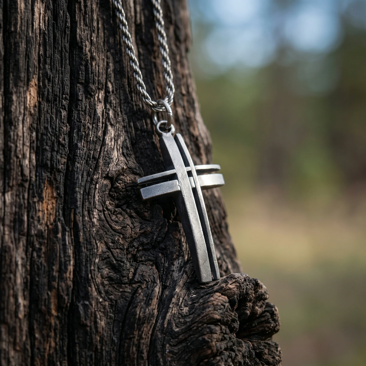 925 Sterling Silver Layered Cross Pendant Shielding Your Soul In Unshakeable Faith