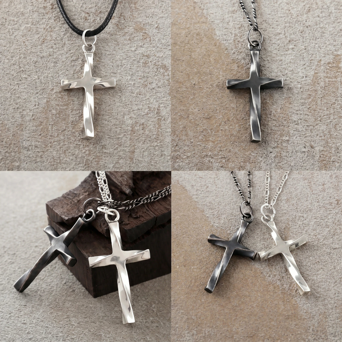 925 Sterling Silver Infinite Mobius Holy Cross Durable Faith Pendant Necklace