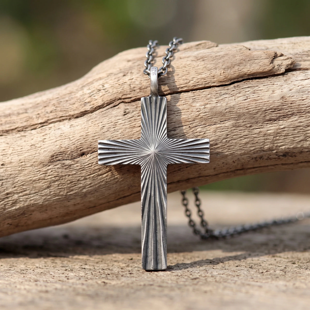 Radiant 925 Sterling Silver Cross Necklace for Divine Light & Everlasting Faith