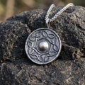 925 Sterling Silver Viking Shield Pendant Offering Rugged Strength And Timeless Style