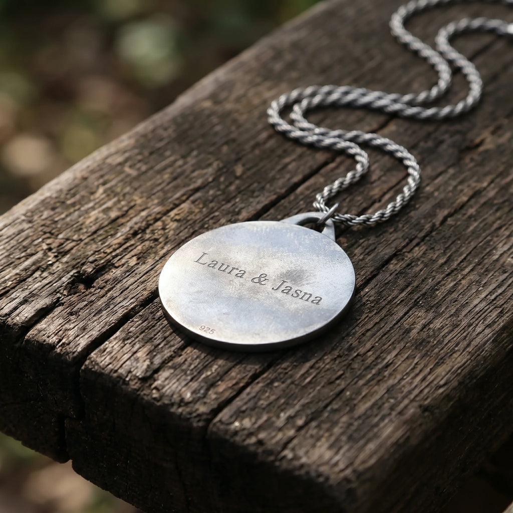 925 Sterling Silver Engravable Compass Pendant Guiding Your Journey In Timeless Style