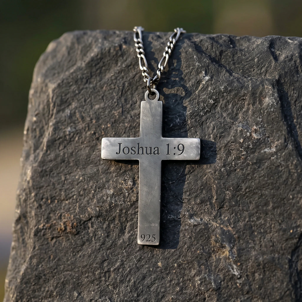 925 Sterling Silver Celtic Trinity Cross Durable Engravable Pendant Faith Gift