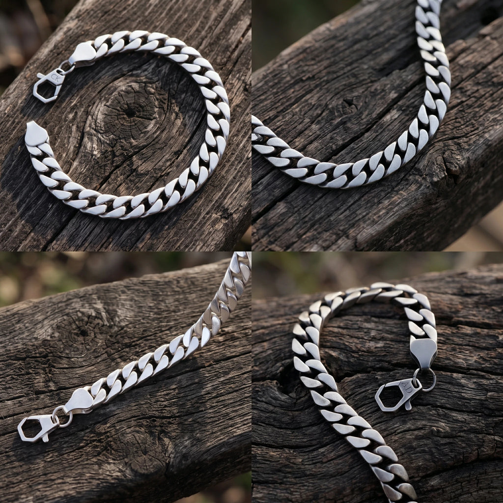 925 Sterling Silver Curb Cuban Link Bracelet Delivering Bold Edge And Timeless Power