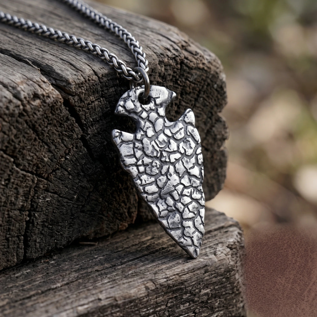 925 Sterling Silver Viking Vegvisir Arrowhead Pendant For Guidance Strength And Protection
