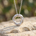 925 Sterling Silver Mobius Strip Pendant Symbolizing Eternal Love And Infinite Connection