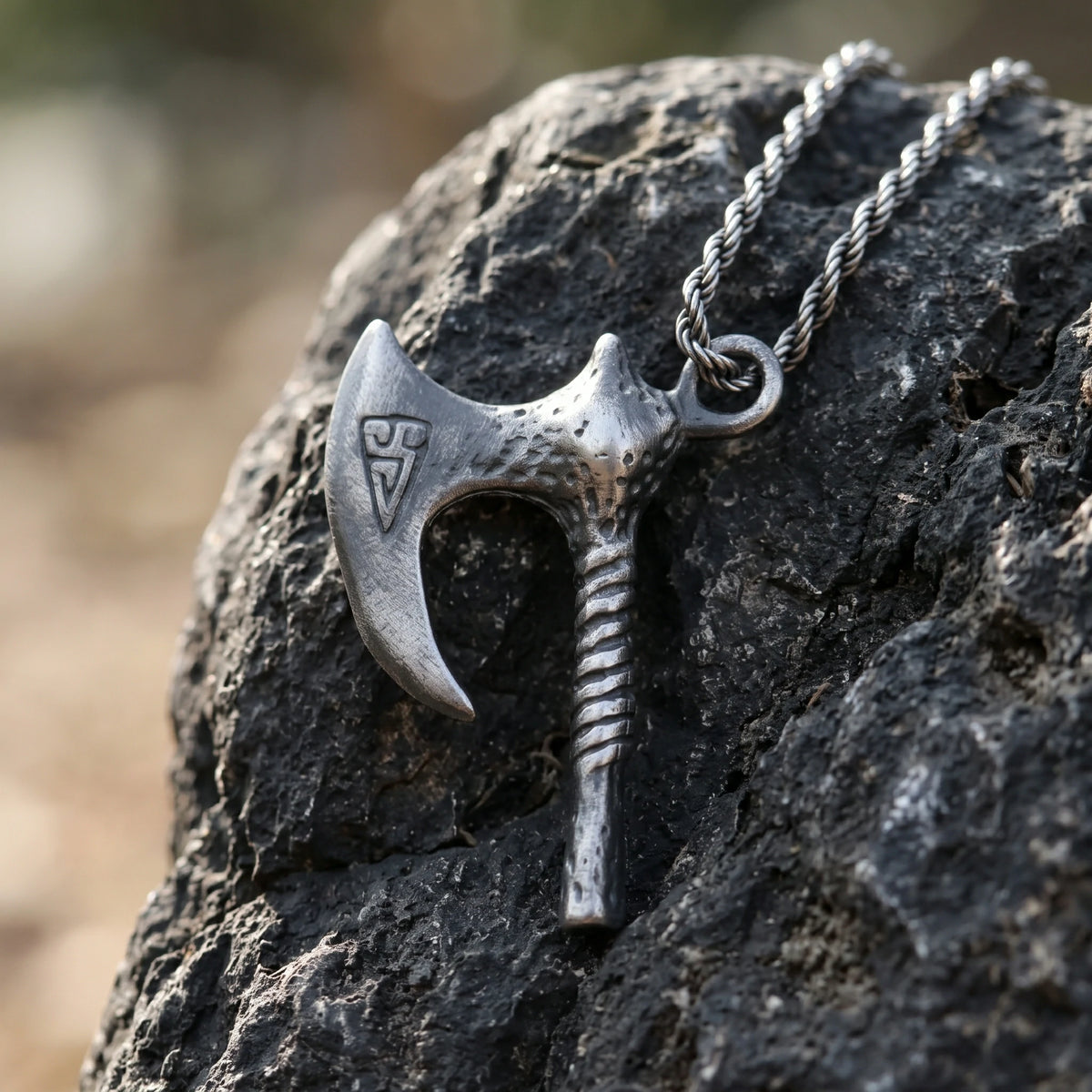 925 Sterling Silver Forged Viking Axe Pendant Delivering Rugged Edge And Fearless Power