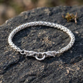 925 Sterling Silver Dragon Head Chopin Chain Durable Bracelet Gift for Him Her