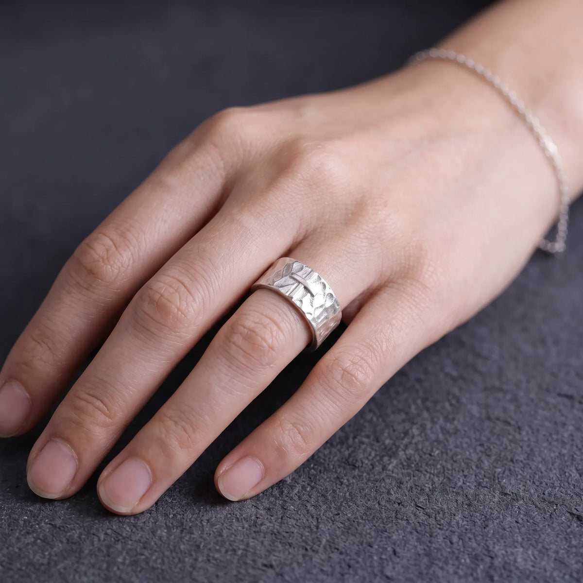 925 Sterling Silver Hammered Cross Matching Couple Rings, Custom Engraved Textured Wedding Bands for Him & Her, Promise Ring